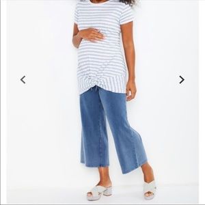 Motherhood Under Belly Maternity Lounge Pants Blue